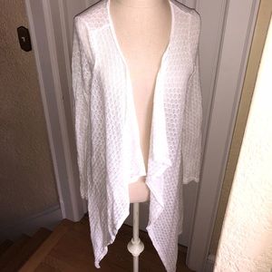 Off White Flowy Cardigan